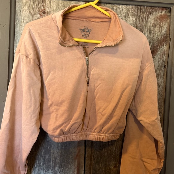 Boys Lie Cropped Full Zip sweatshirt - Picture 1 of 6